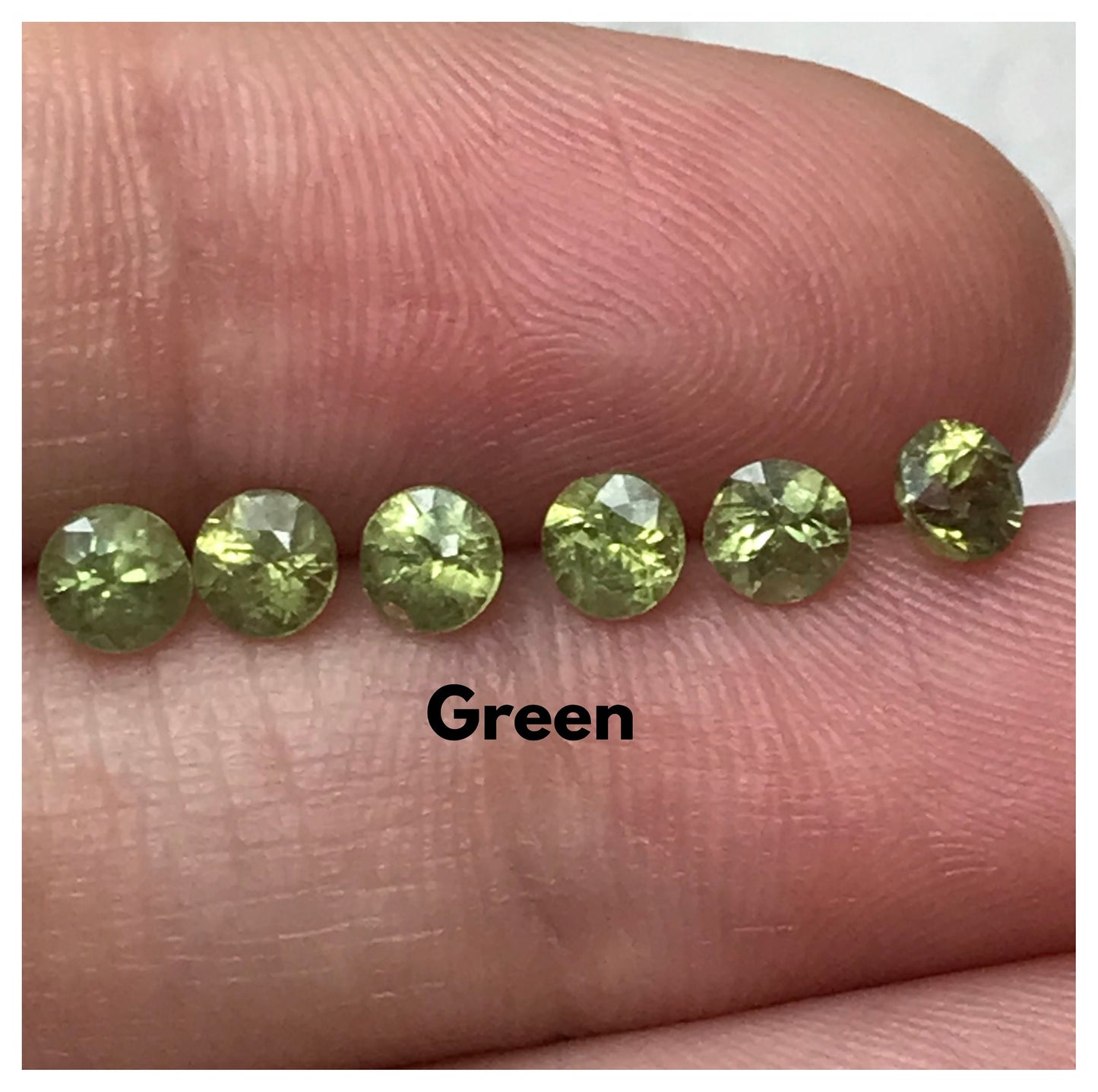 One-4mm Natural Demantoid Garnet Round Cut, 0.20-0.36 Carat, Faceted Loose Green Garnet, Andradite Garnet