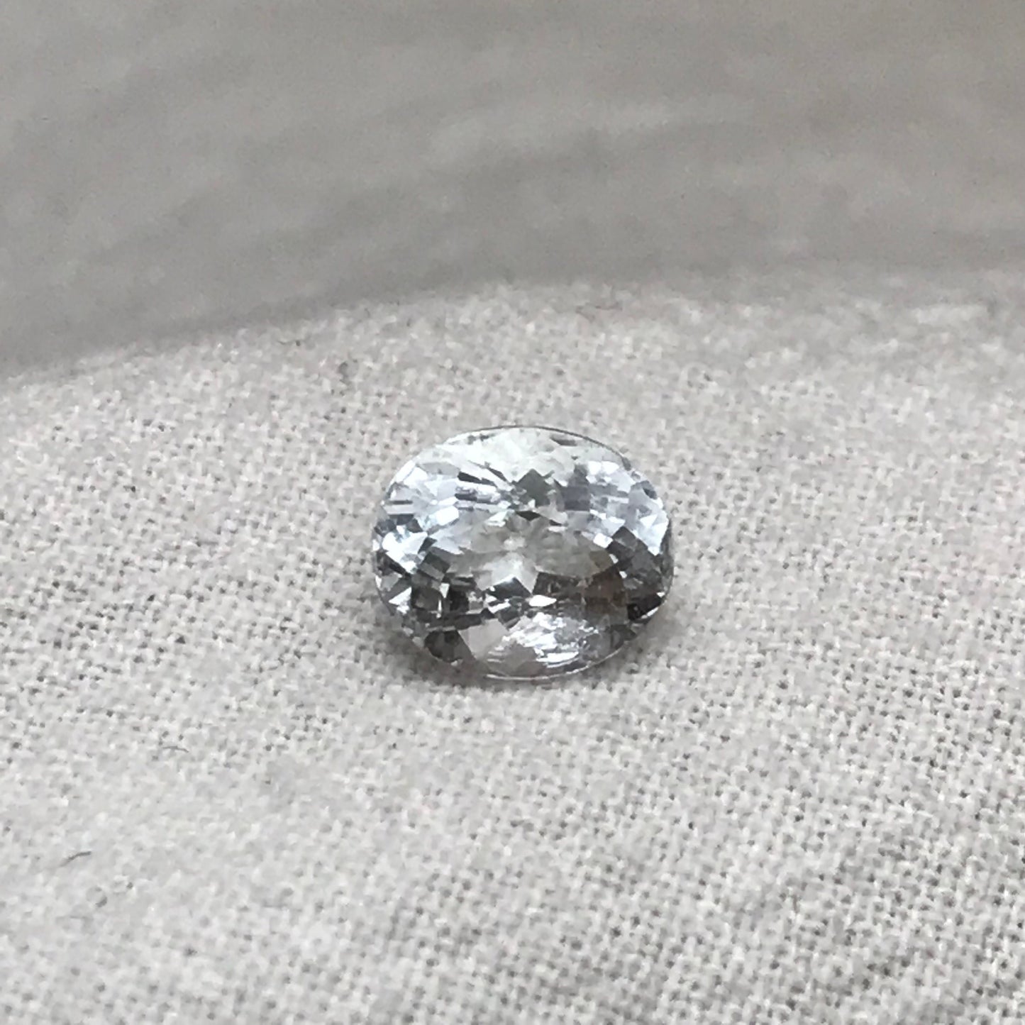 1.34 Aquamarine carat 7.7x6.4mm Oval Cut Natural Included Gemstone from Brazil, Faceted Loose Gemstone