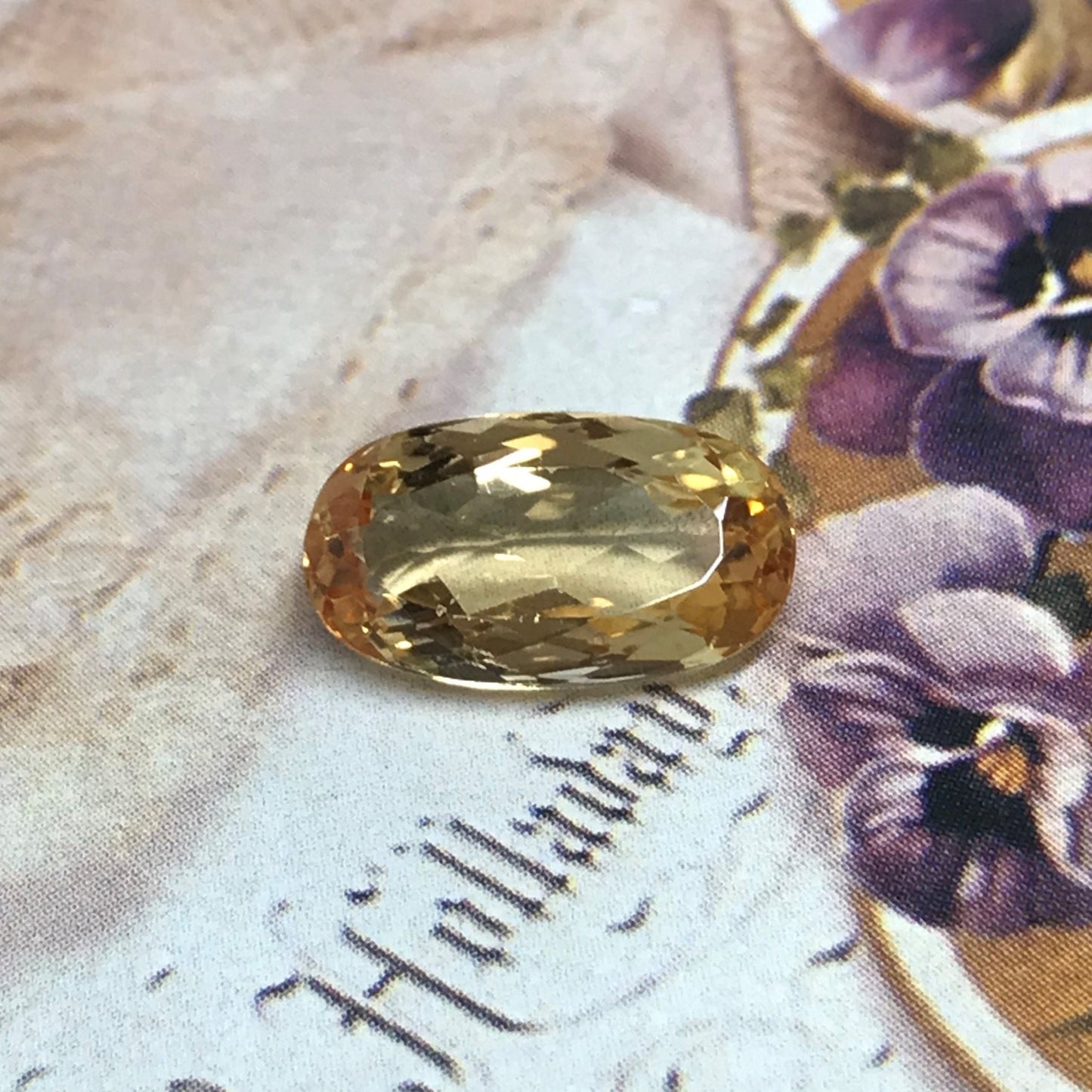 5.73 Carat Precious Topaz 14.5x8mm Oval Loose Faceted Gemstone