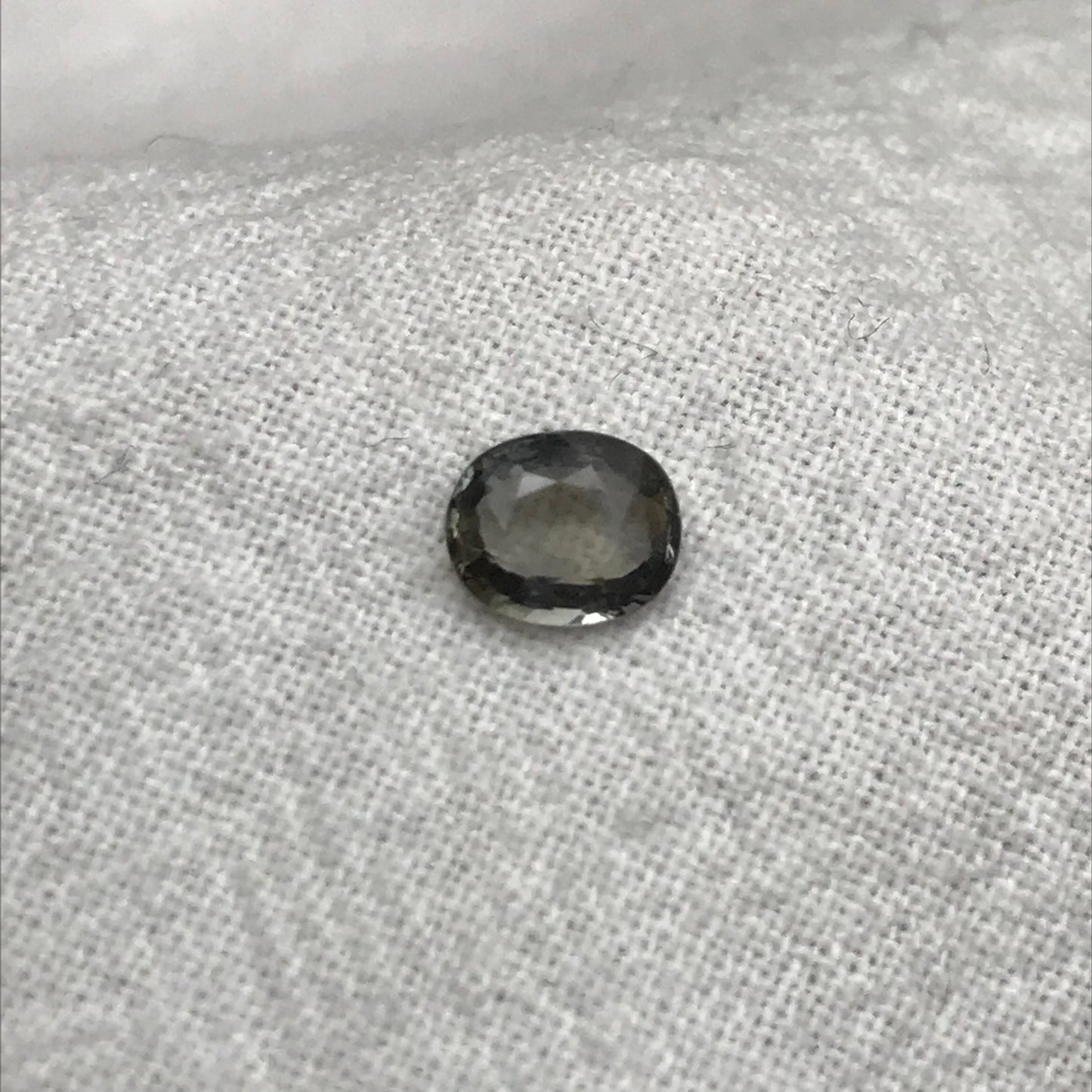 6x5mm Unheated Purple Sapphire 0.77 carat Oval Cut, Natural Greenish Purple Faceted Loose Gemstone