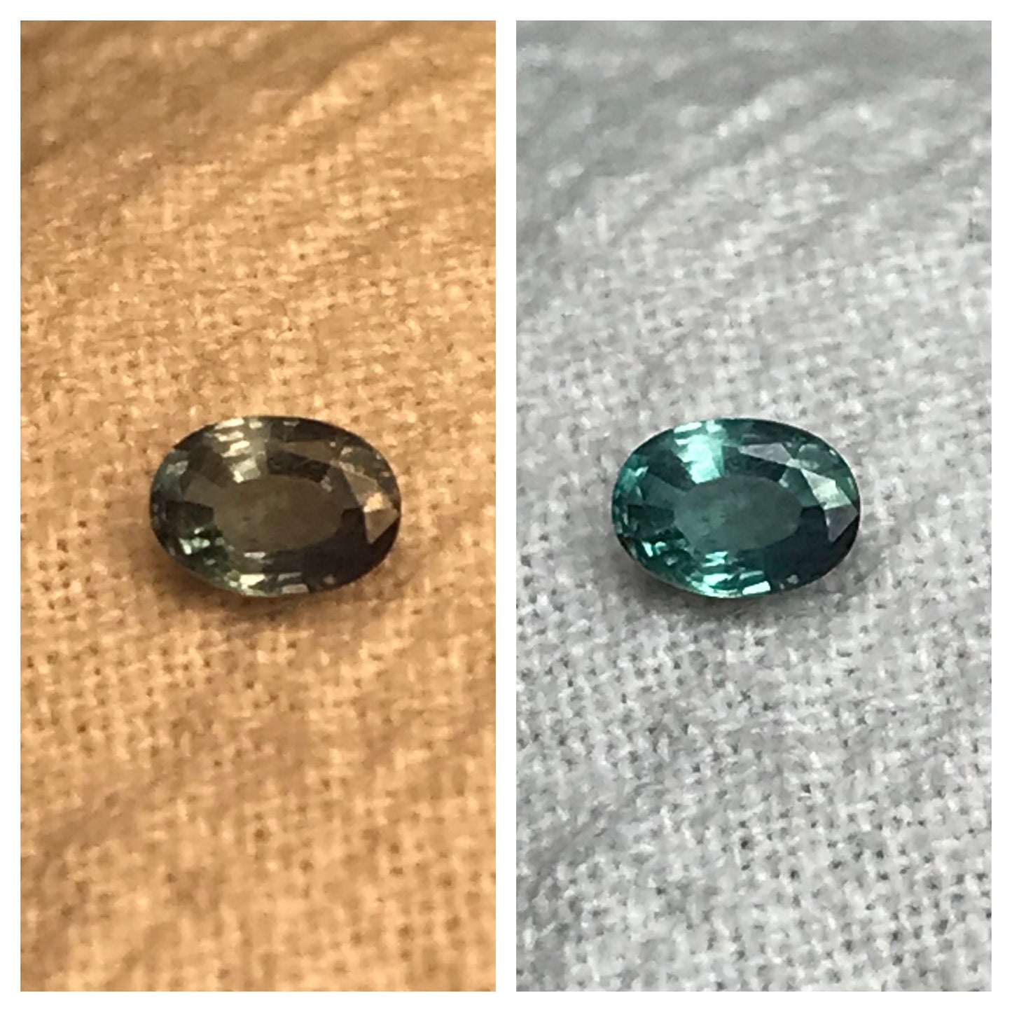 0.24 ct Natural Alexandrite 4.3x3.1mm Green Violet Loose Real Gemstone Faceted Gem Rare Carat Color Change Oval