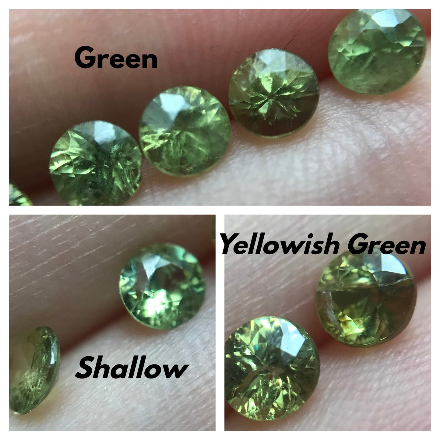 One-4mm Natural Demantoid Garnet Round Cut, 0.20-0.36 Carat, Faceted Loose Green Garnet, Andradite Garnet