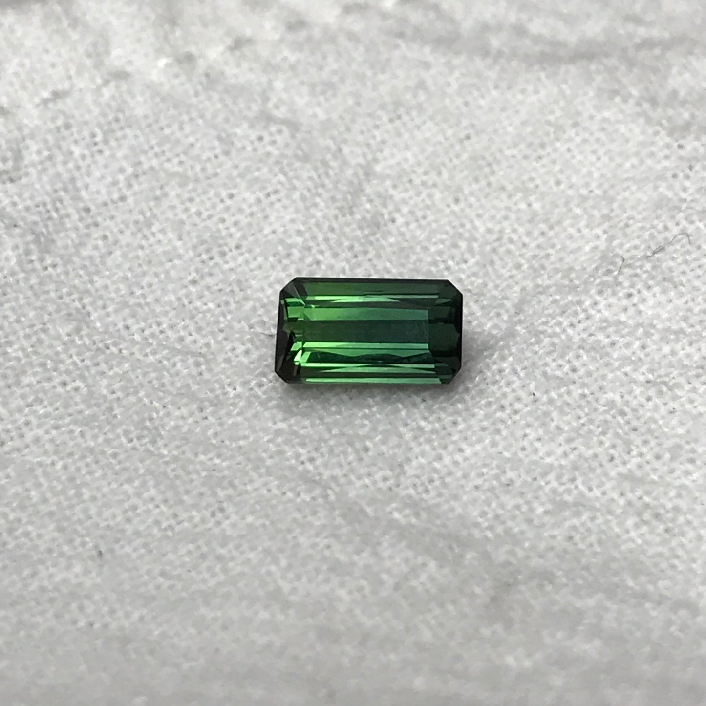 7x4mm Natural Bluish Green Tourmaline Rectangle Octogon Cut, 0.86 carat Faceted Loose Gemstone Earth Mined