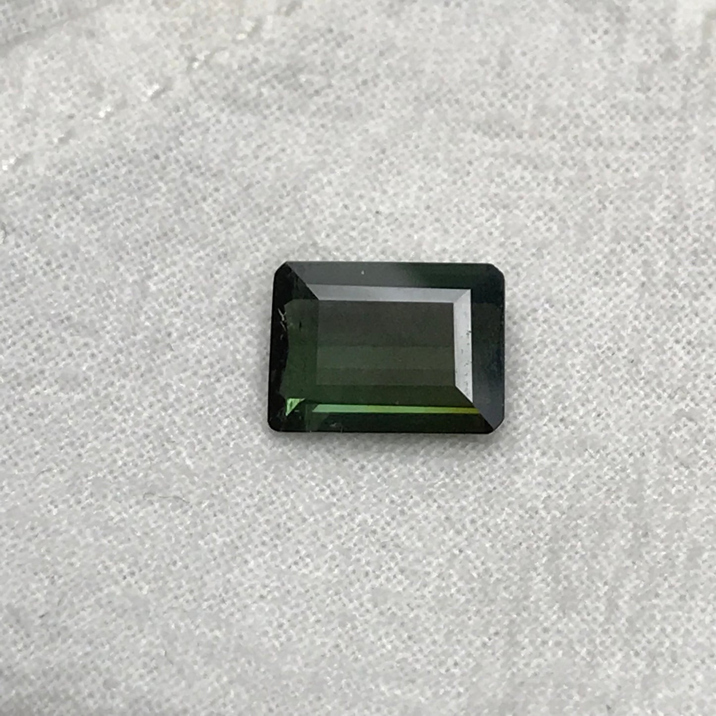 11x8mm Natural Dark Green Tourmaline 2.65 carat, Rectangle Cut, Faceted Loose Gemstone