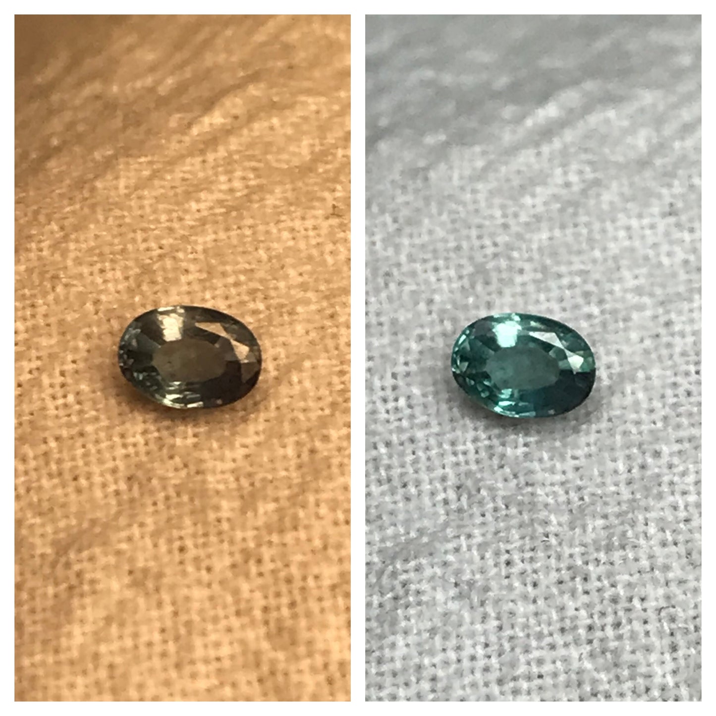 0.24 ct Natural Alexandrite 4.3x3.1mm Green Violet Loose Real Gemstone Faceted Gem Rare Carat Color Change Oval