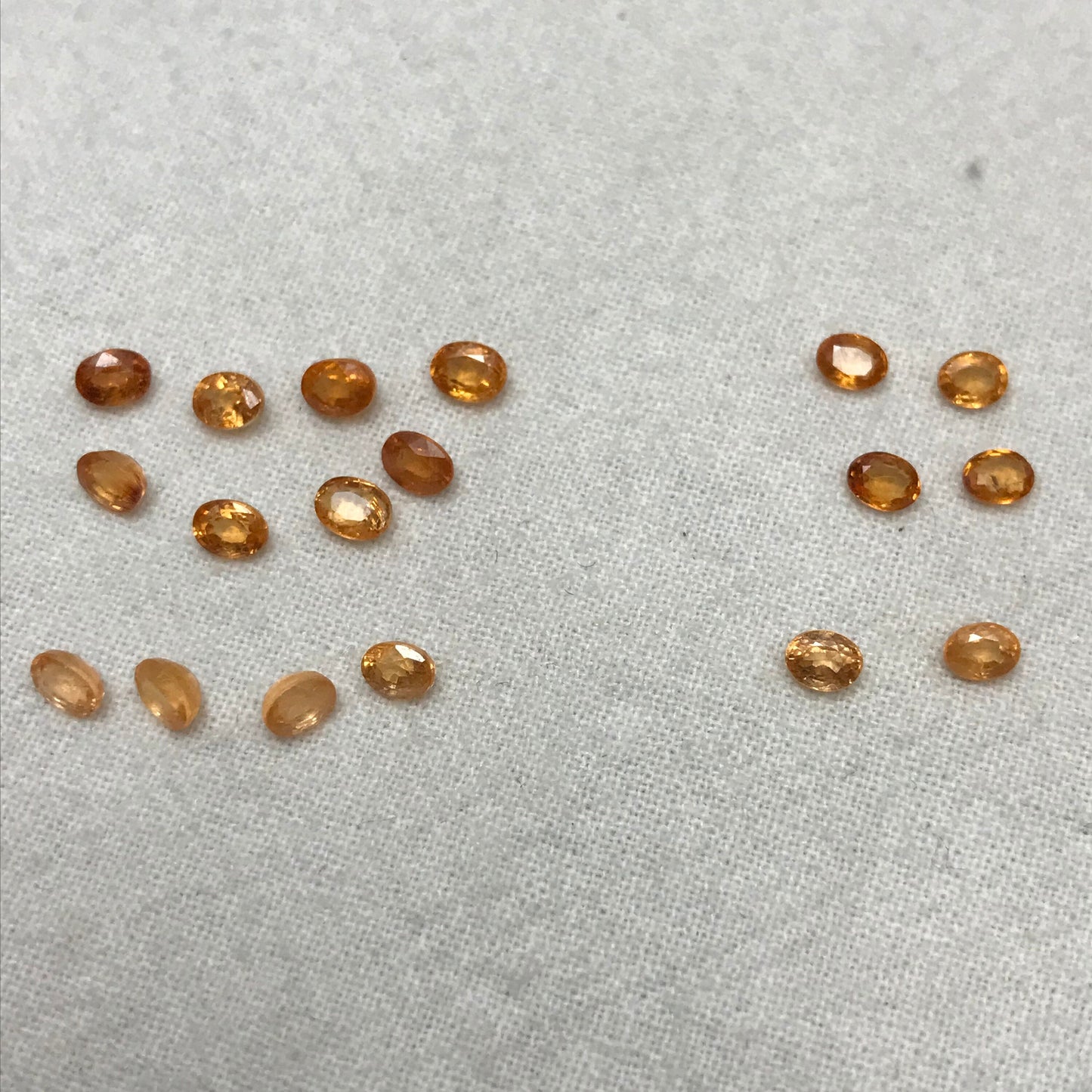 ONE- 4x3mm Orange Spessartite Garnet Oval Cut, Faceted Loose Unmounted Gemstone