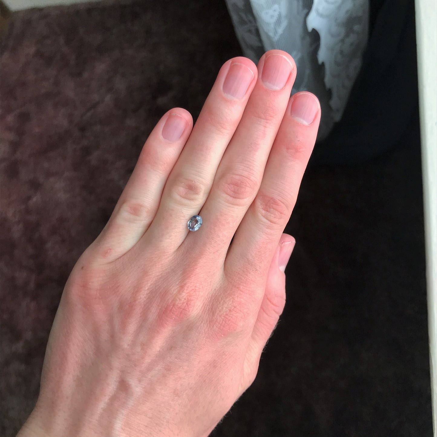 Natural Lavender Purple Sapphire 0.87 carat 6.3 x 4.8 mm Oval Cut, Faceted Loose Gemstone Light Purple Unmounted Gem