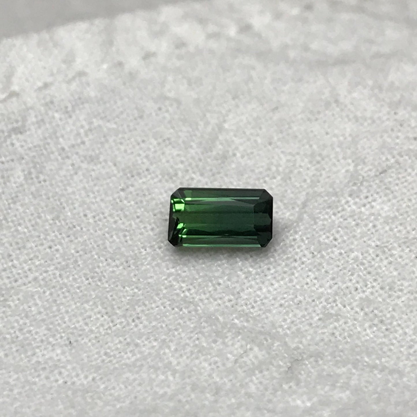 7x4mm Natural Bluish Green Tourmaline Rectangle Octogon Cut, 0.86 carat Faceted Loose Gemstone Earth Mined