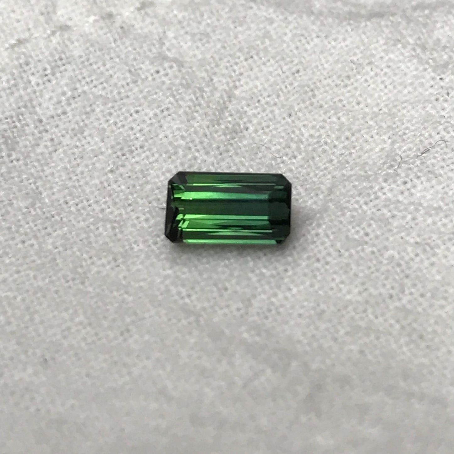 7x4mm Natural Bluish Green Tourmaline Rectangle Octogon Cut, 0.86 carat Faceted Loose Gemstone Earth Mined