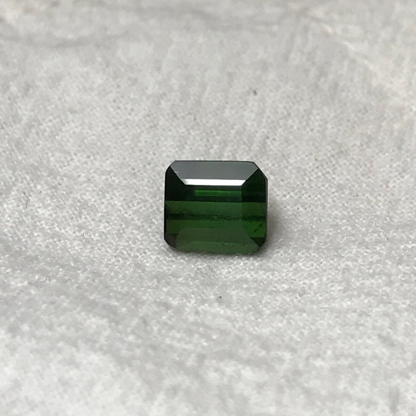 8x7mm Natural Green Tourmaline, 2.91 carat Rectangle Octagon Cut Faceted Loose Gemstone Earth Mined