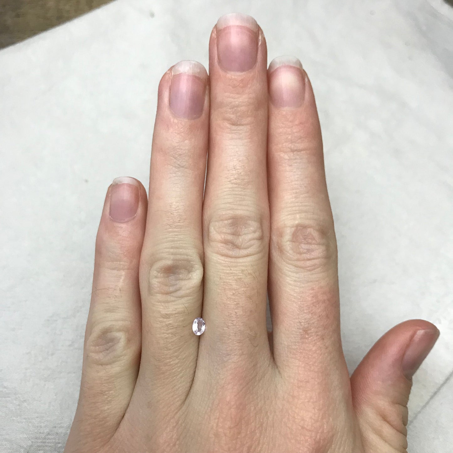 4x3mm Natural Light Pink Sapphire 0.21 Carats Oval Cut Faceted Loose Heated, Earth Mined Sapphire