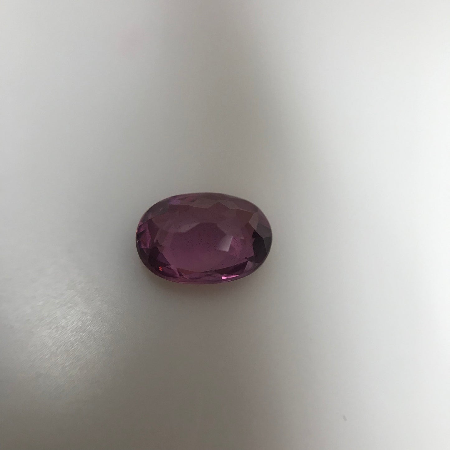 7x5mm Natural Purplish Pink Garnet, 0.92 carat Rose Garnet, Faceted Oval Cut Rhodolite Garnet Gem