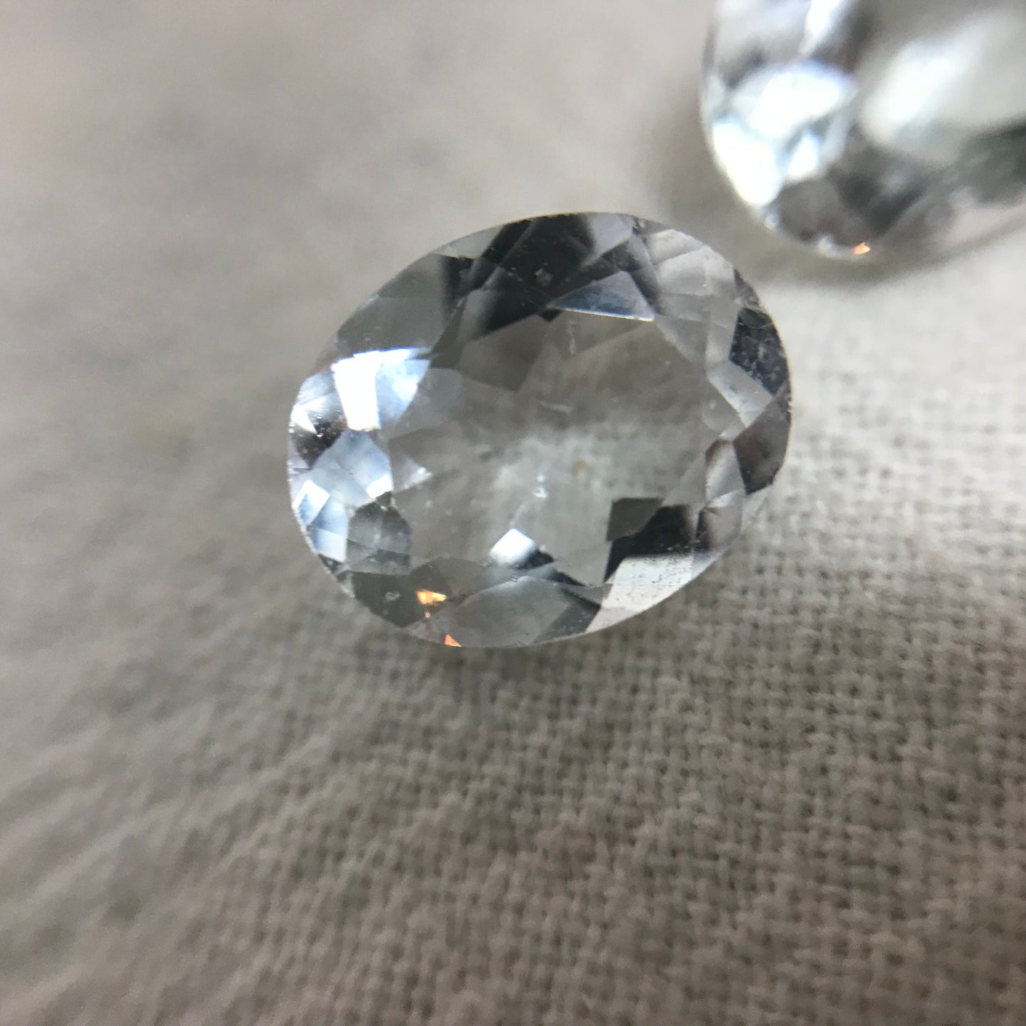 7.80 carat Lot of Worn Aquamarine Faceted, Recycled, Imperfect Oval, Pear & Cushion cut