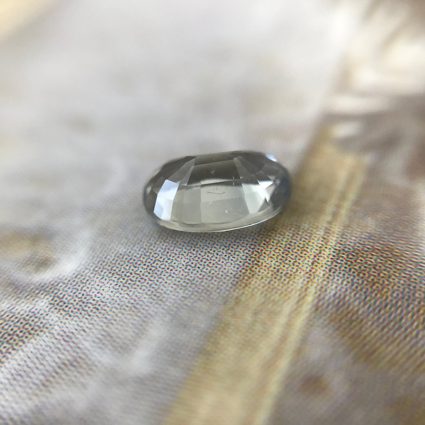 Color Change Natural Sapphire 6x4.4 mm Oval 0.73 Carat - Light Purple to Green Gemstone - Corundum Gem Faceted Loose Unmounted