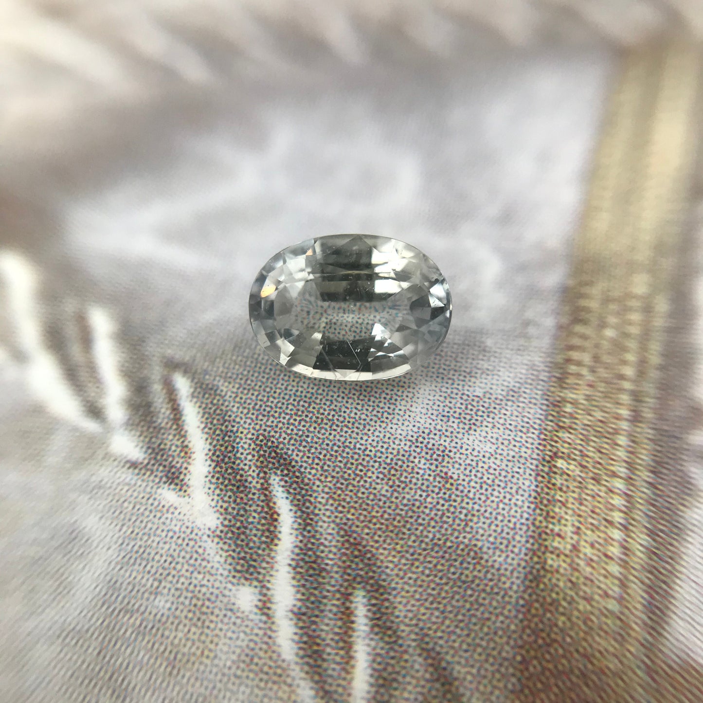 Color Change Natural Sapphire 6x4.4 mm Oval 0.73 Carat - Light Purple to Green Gemstone - Corundum Gem Faceted Loose Unmounted