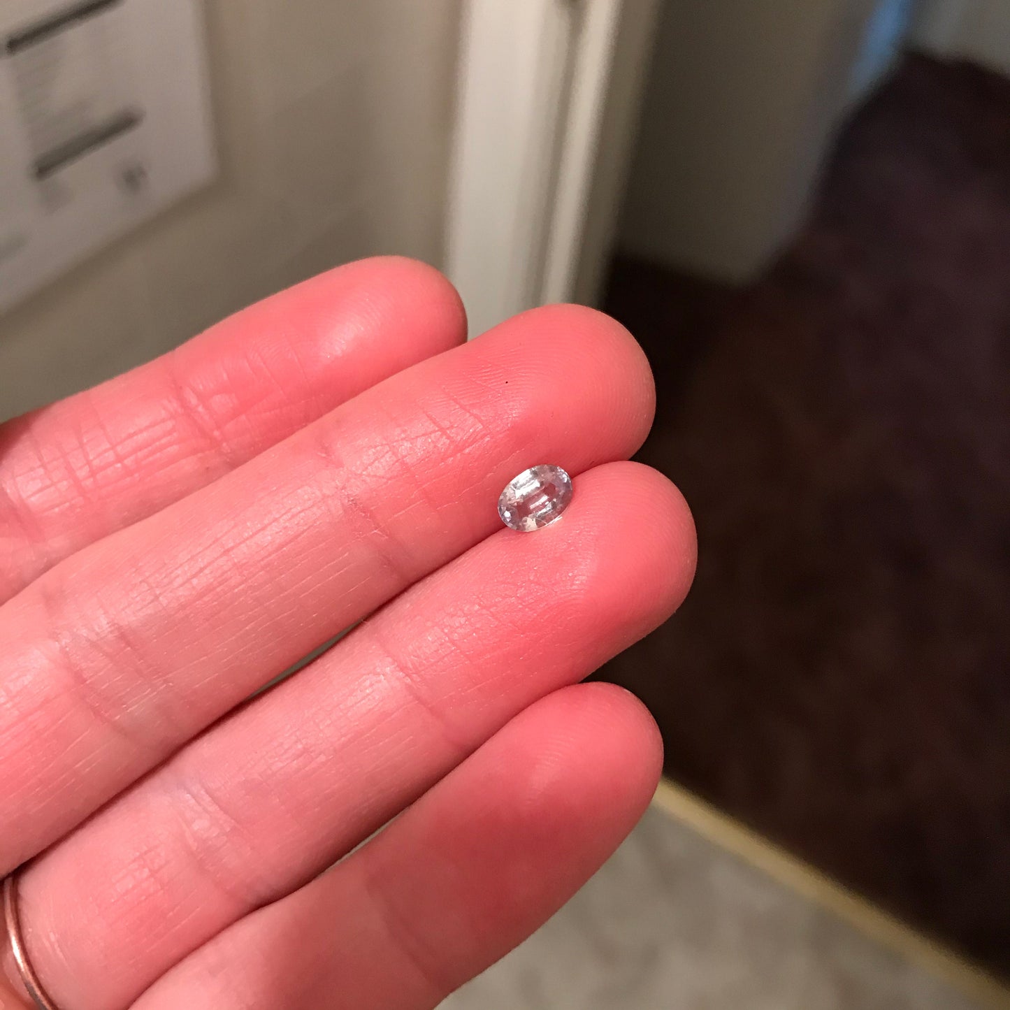 Color Change Natural Sapphire 6x4.4 mm Oval 0.73 Carat - Light Purple to Green Gemstone - Corundum Gem Faceted Loose Unmounted