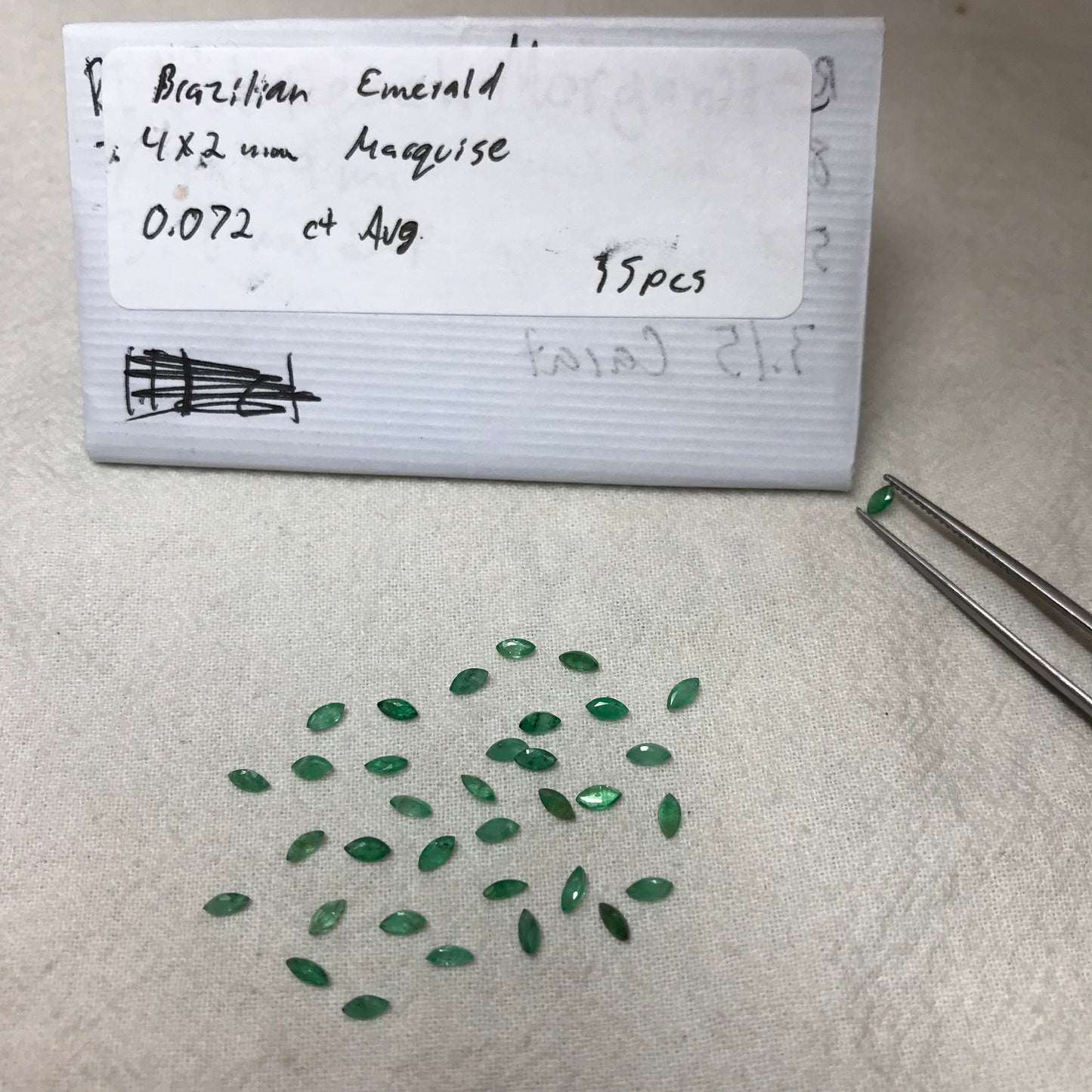ONE- 4x2mm Emerald Marquise Cut, Faceted Loose Gemstone, Natural Green Brazilian Emerald, Green Beryl