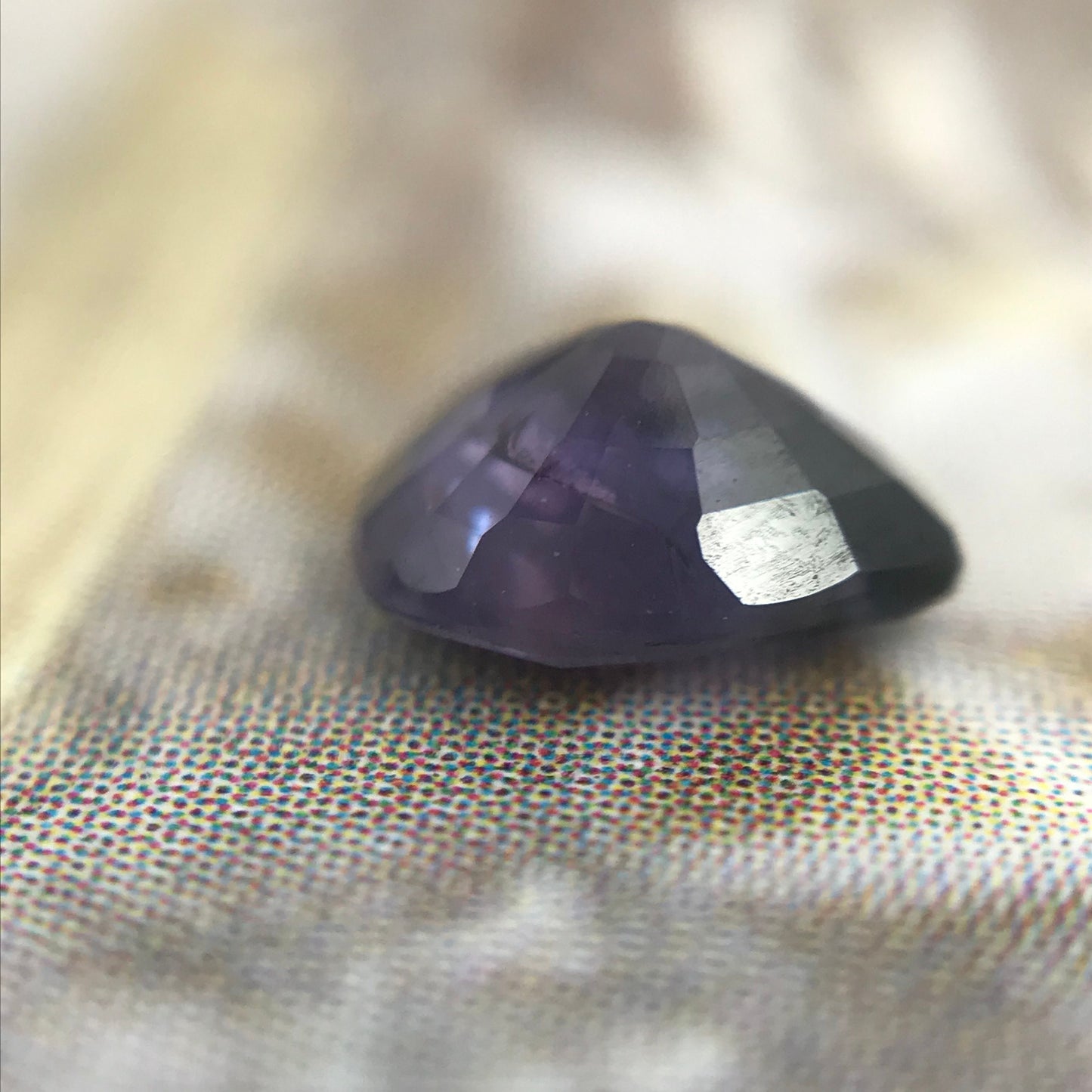 Natural Purple Sapphire 0.53 Carat 5.4x4.5mm Pear Tear Drop, Corundum Faceted Loose Unmounted Earth Mined Gemstone