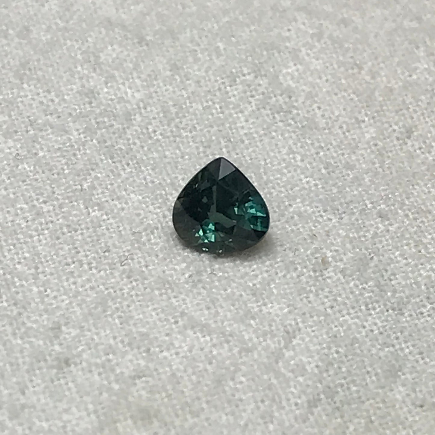 6mm Natural Teal Sapphire 0.95 Pear Unheated Sapphire, Fat Pear Gemstone Earth - Blueish Green Sapphire
