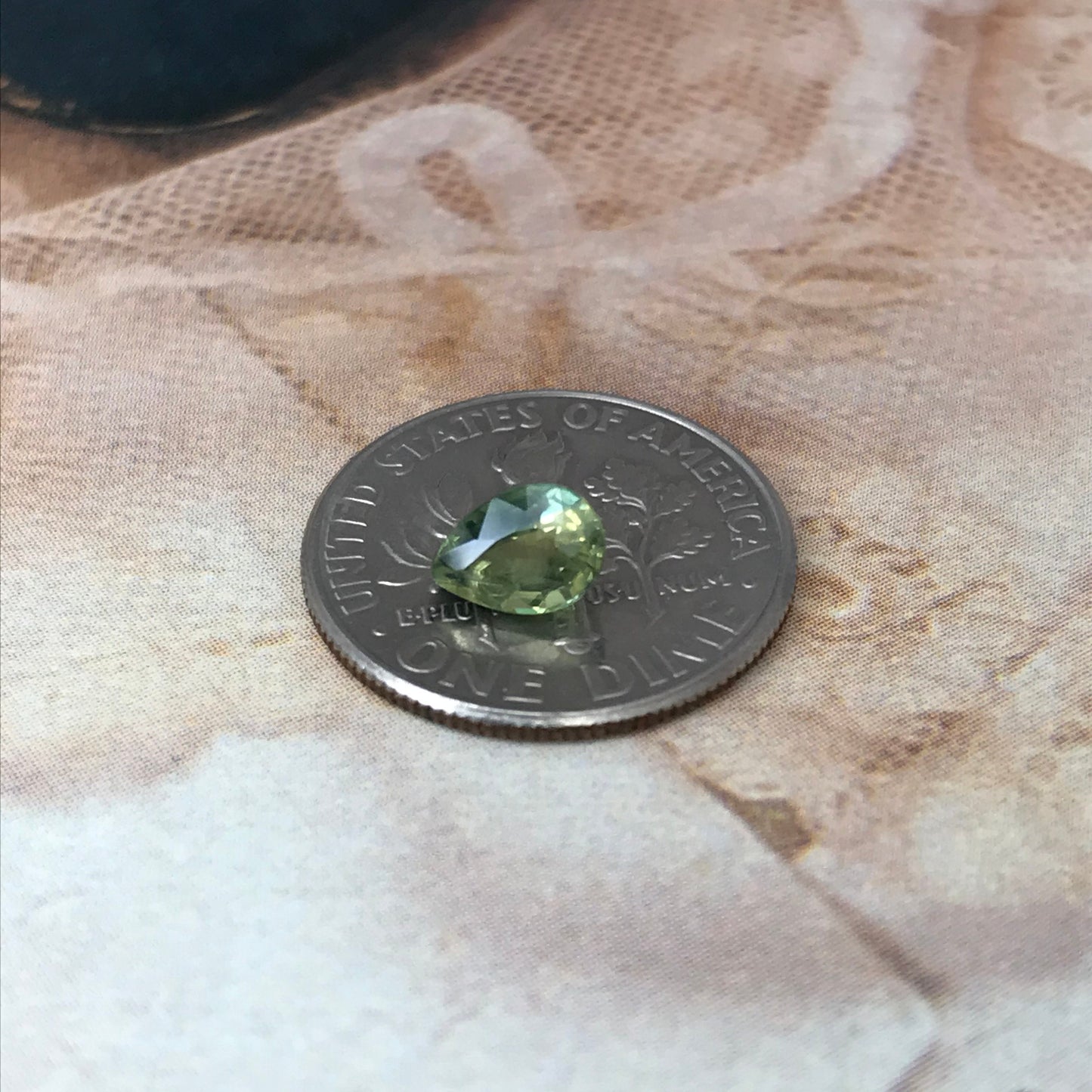 0.83 Carat Natural Bi-Color Sapphire 6x4mm Pear Corundum Faceted Loose Unmounted Gemstone Earth Mined Gem - US Seller - Blue and Green