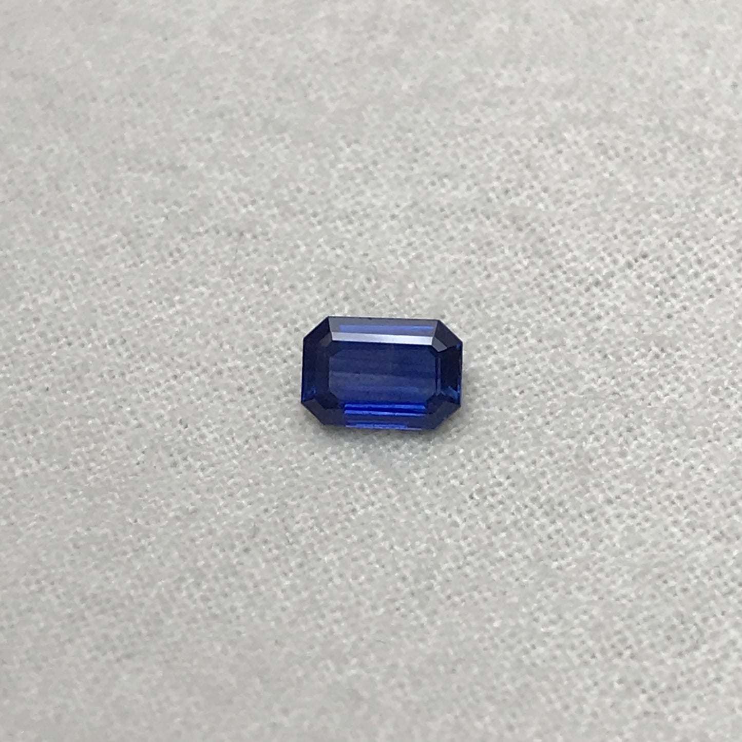 0.75 Carat Natural Blue Sapphire 6.3x4.3mm Emerald Cut Rectangle Corundum Faceted Loose Gemstone Heated