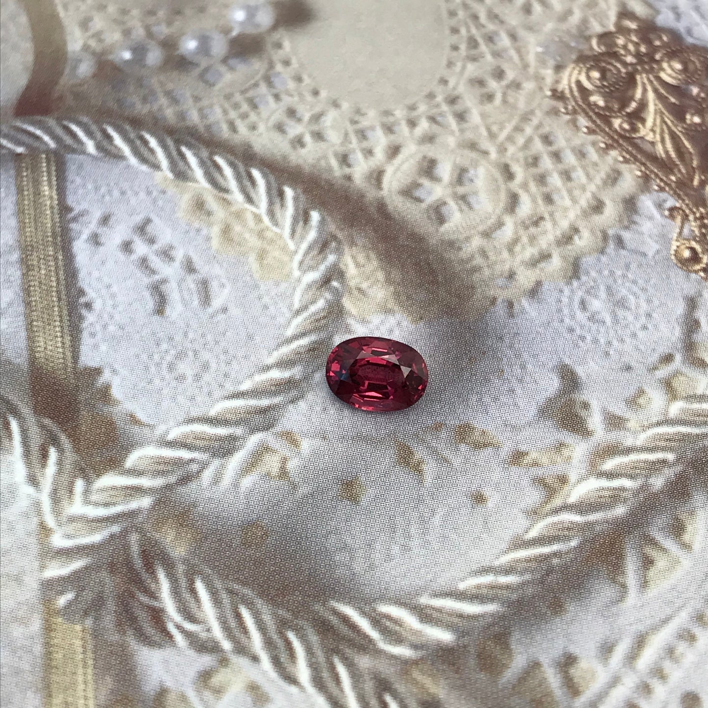 Natural Rhodolite Garnet 1.09 carat Purplish Red Garnet 7x5mm Faceted Oval Cut Garnet Gem, Red Gemstone, Loose Gem, January Birthstone