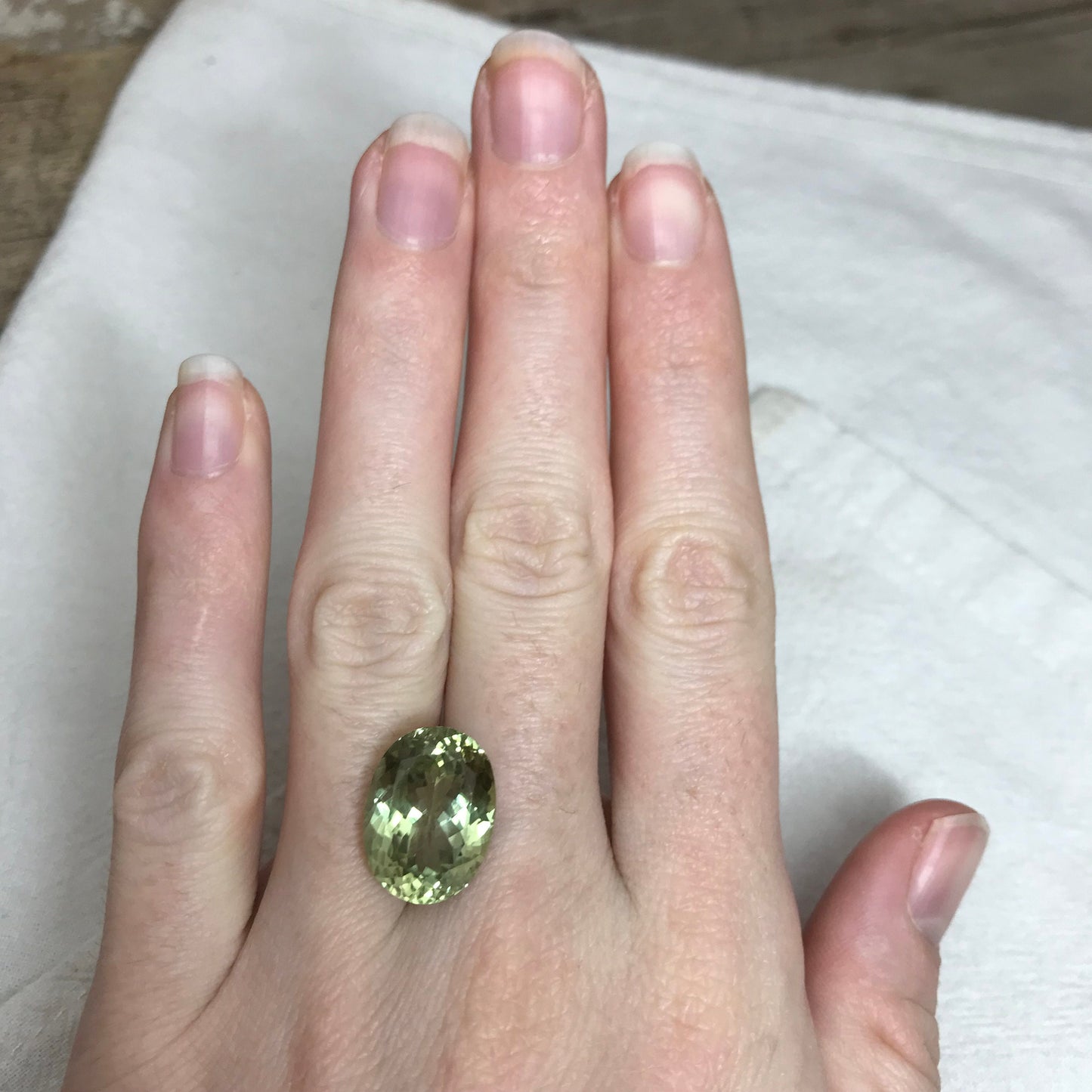 16x12mm Natural Green Sillimanite 12.33 carat, Oval Cut, yellow Green, Unmounted Faceted Loose Gemstone