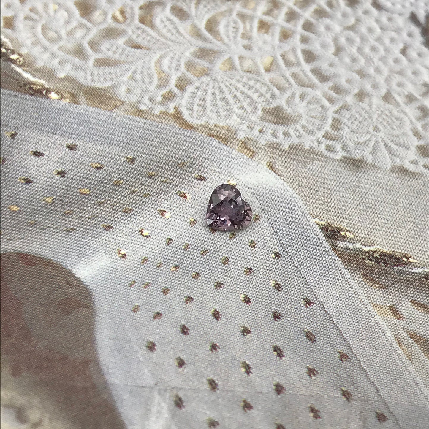 4.5mm Natural Purple Sapphire 0.47 Carat Heart Cut 1/2 carat Gem, Faceted Loose Gemstone, Unmounted Sapphire