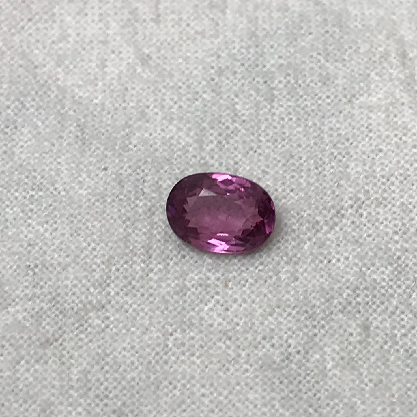 7x5mm Natural Purplish Pink Garnet, 0.92 carat Rose Garnet, Faceted Oval Cut Rhodolite Garnet Gem