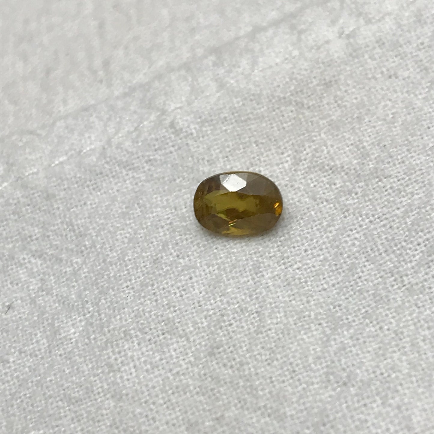 1ct Natural Sphene 7x5mm Oval Cut, Greenish Yellow Sphene, Loose Gemstone, Unmounted Stone, Earth Mined Gem