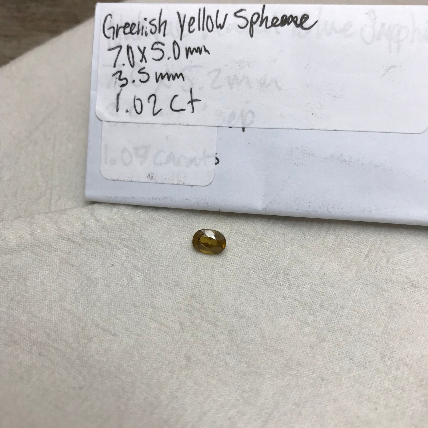 1ct Natural Sphene 7x5mm Oval Cut, Greenish Yellow Sphene, Loose Gemstone, Unmounted Stone, Earth Mined Gem