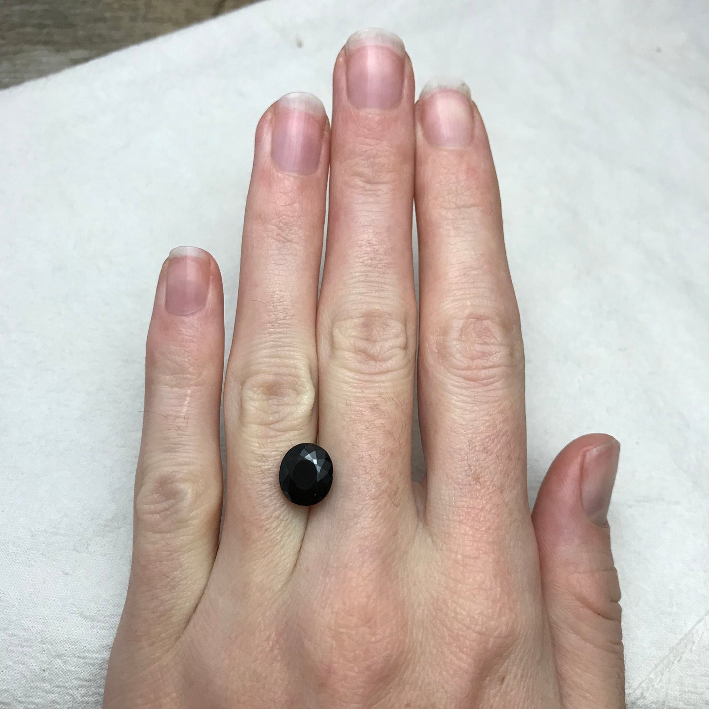 Natural Green Tourmaline 3.72 Carat 9.8x8.6mm Oval Cut, Faceted Loose Unmounted Gemstone, Dark Tourmaline