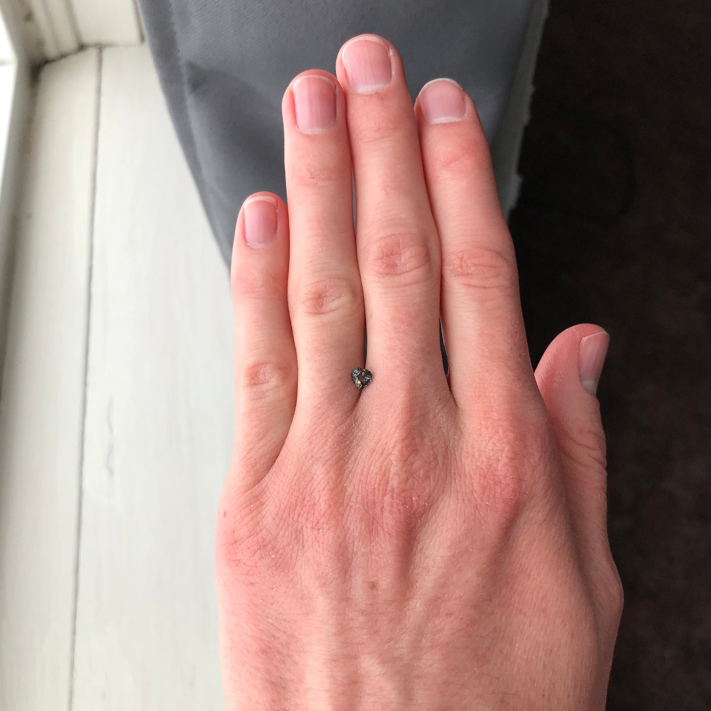 4.3mm Natural Purple-Green Sapphire 0.41 Carat Heart Cut Gem, Faceted Loose Gemstone, Unmounted Sapphire