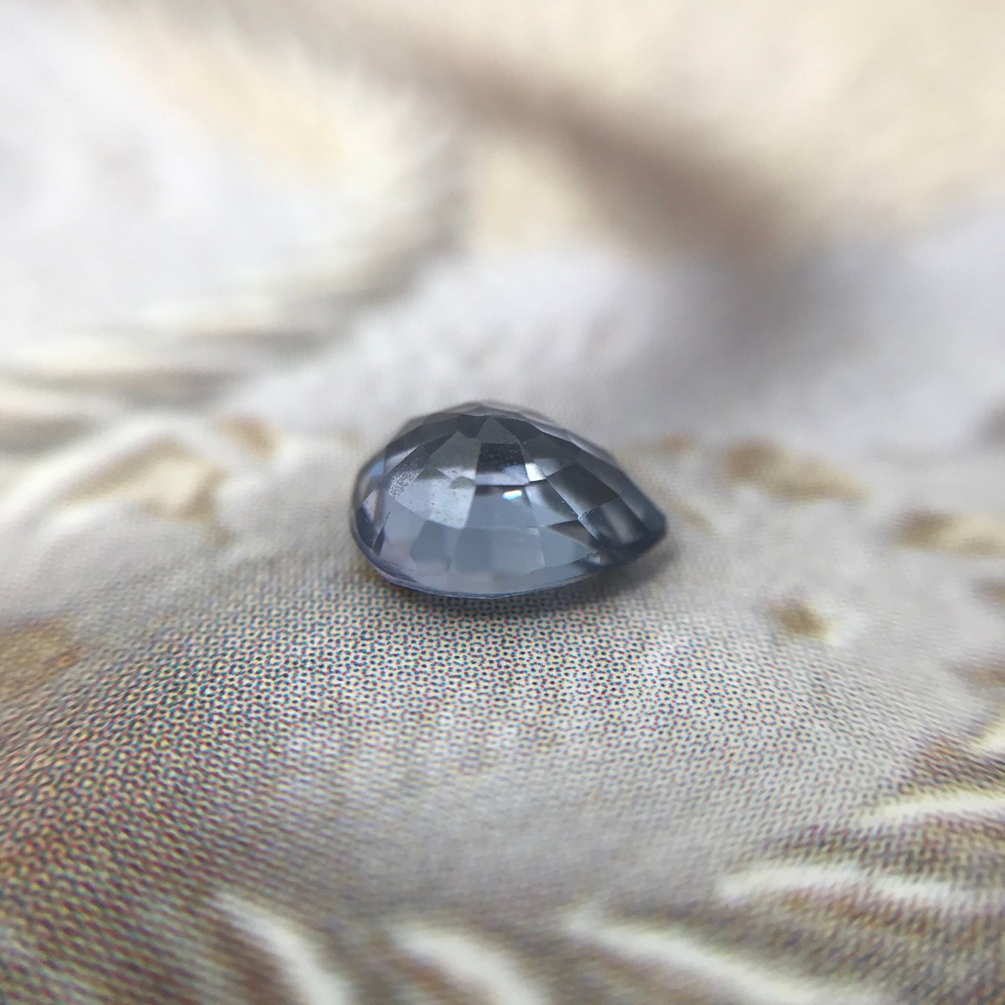 1 Ct Natural Purple Spinel 6.8x5.5mm Pear Cut Loose Faceted Gem Carat Loose Gemstone, Grayish Purple Stone, Flowing Gems, 7x5.5mm Pear