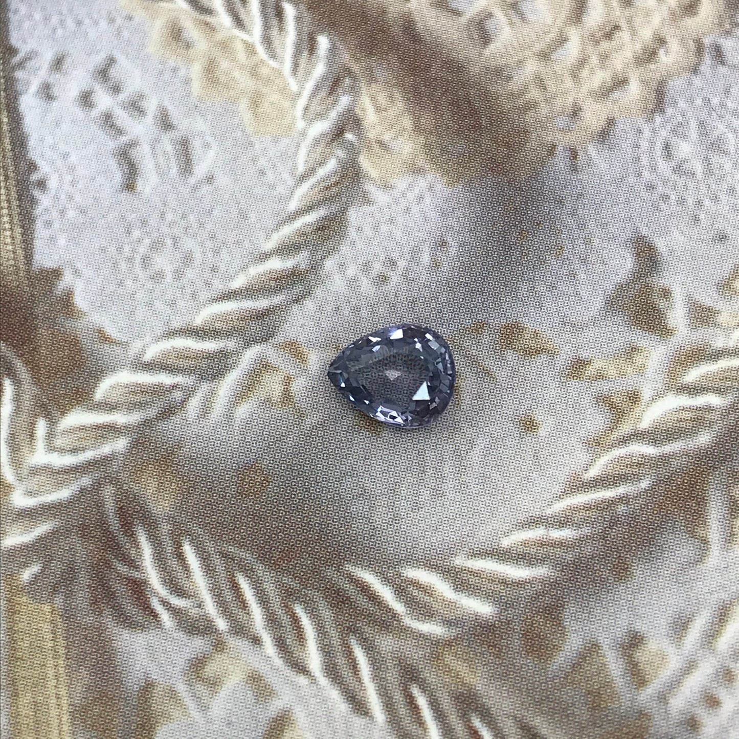 1 Ct Natural Purple Spinel 6.8x5.5mm Pear Cut Loose Faceted Gem Carat Loose Gemstone, Grayish Purple Stone, Flowing Gems, 7x5.5mm Pear