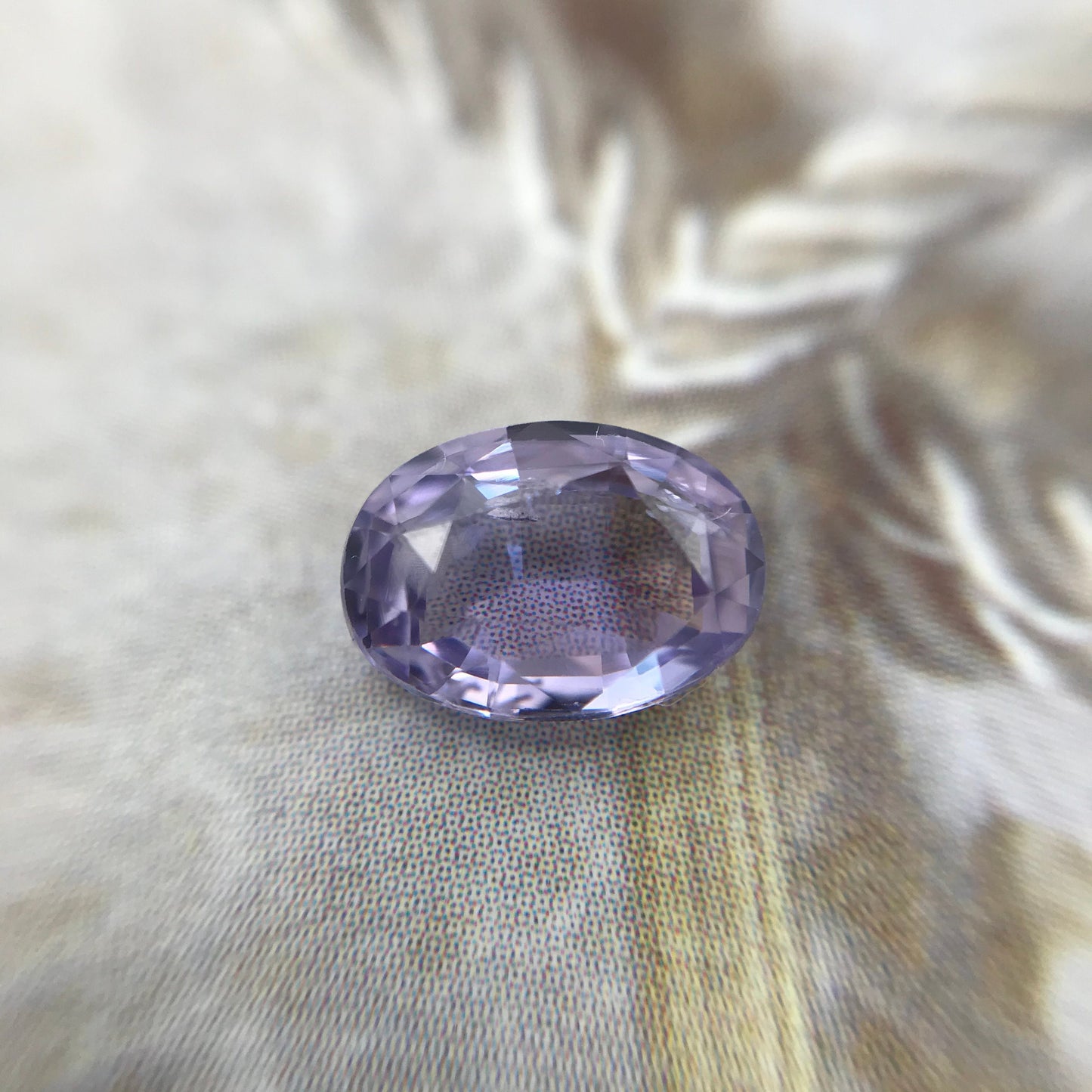 Natural Purple Sapphire 1.64 carat 8.3x6mm Oval Cut, Faceted Loose Gemstone Lavender Purple Unmounted Gem Fancy Color Sapphire