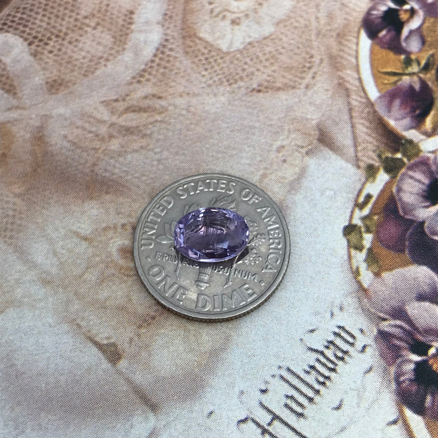 Natural Purple Sapphire 1.64 carat 8.3x6mm Oval Cut, Faceted Loose Gemstone Lavender Purple Unmounted Gem Fancy Color Sapphire
