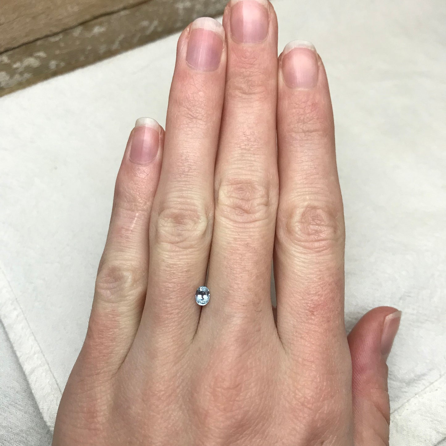 0.40 carat Natural Blue Sapphire 4.6x3.4mm Oval Cut, Heated, Faceted Loose Gemstone, Ice Sapphire, 4.5x3.5mm