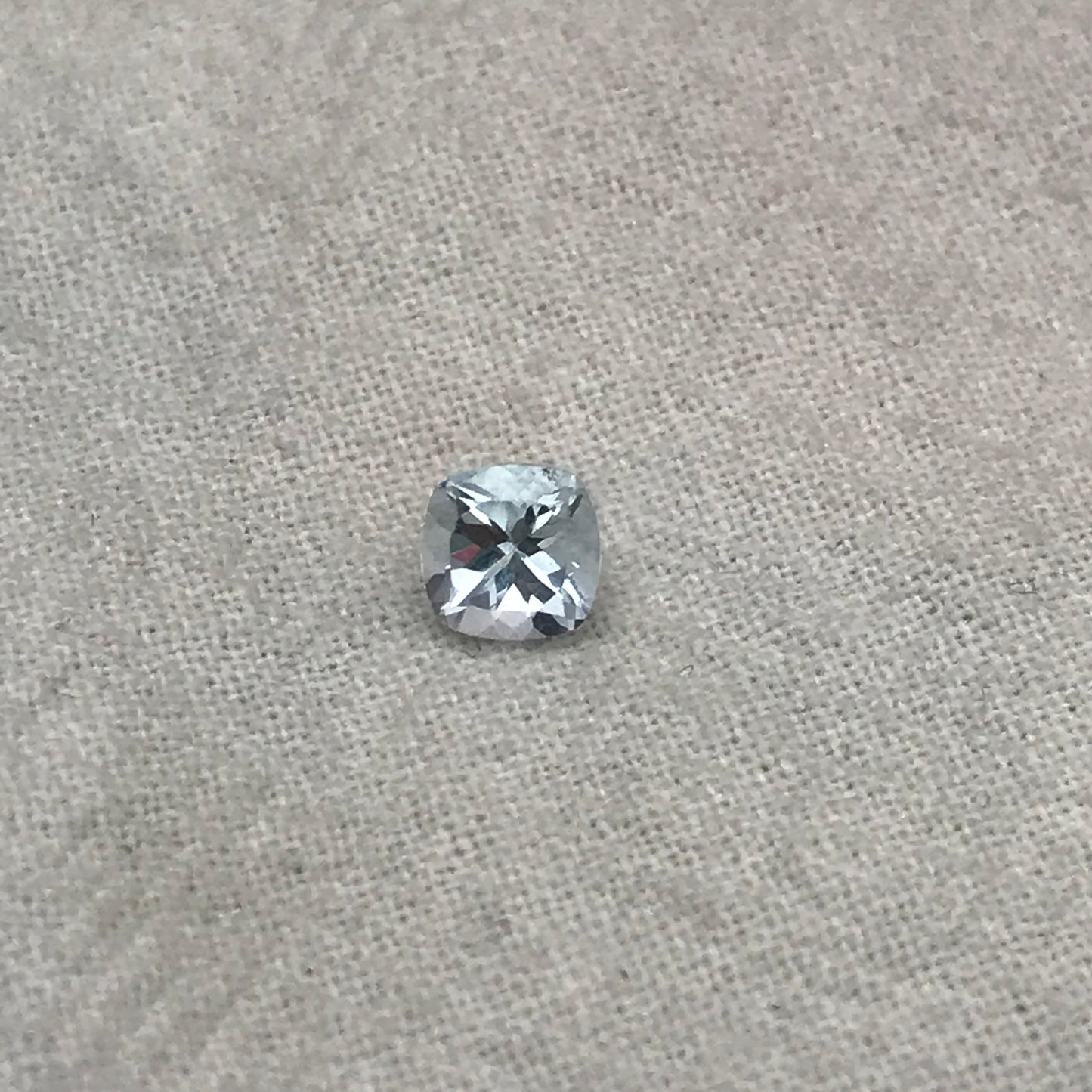 5mm Light Blue Aquamarine 0.58 carat  Square Cushion Cut, Unmounted Faceted Loose Gemstone for Jewelry Setting