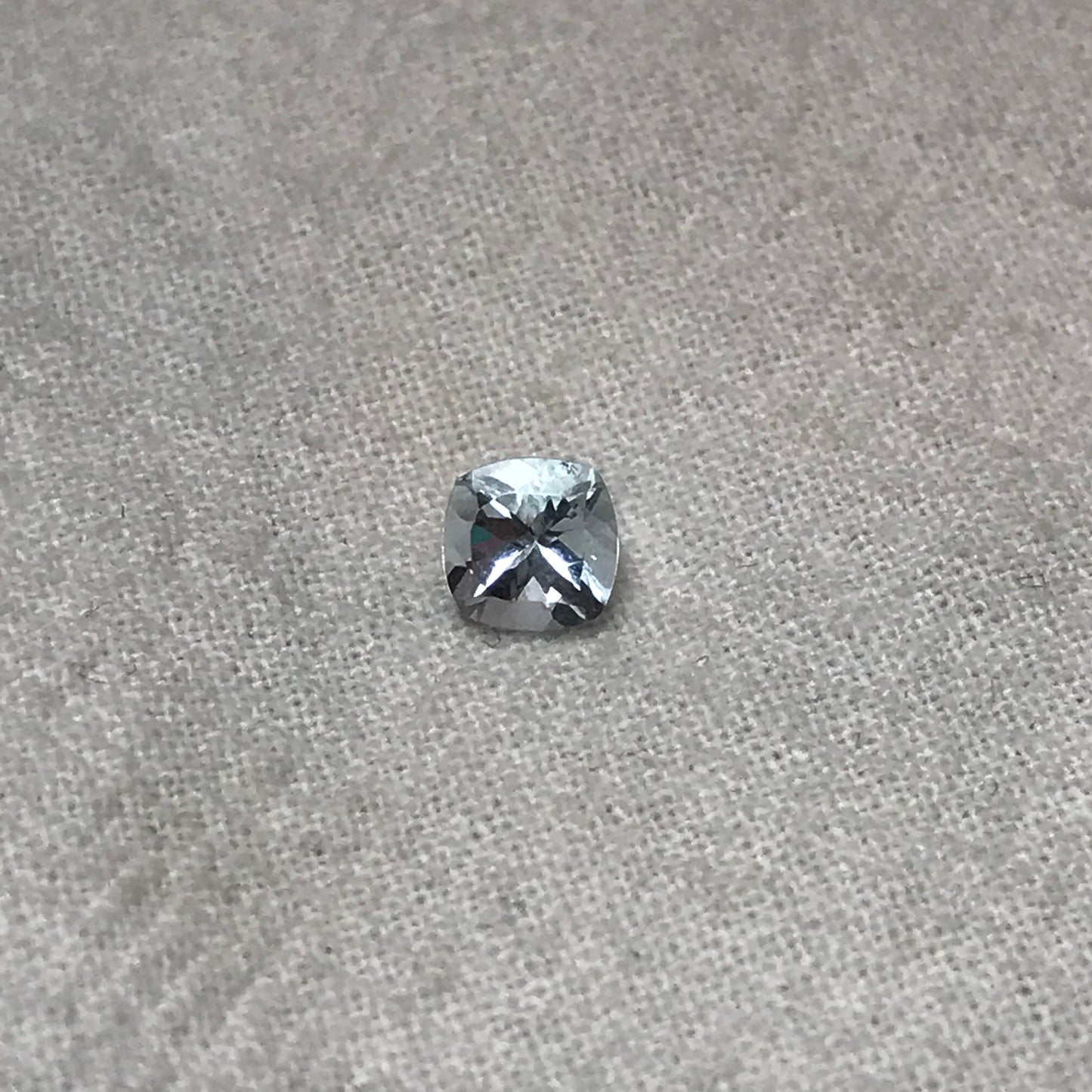 5mm Light Blue Aquamarine 0.58 carat  Square Cushion Cut, Unmounted Faceted Loose Gemstone for Jewelry Setting