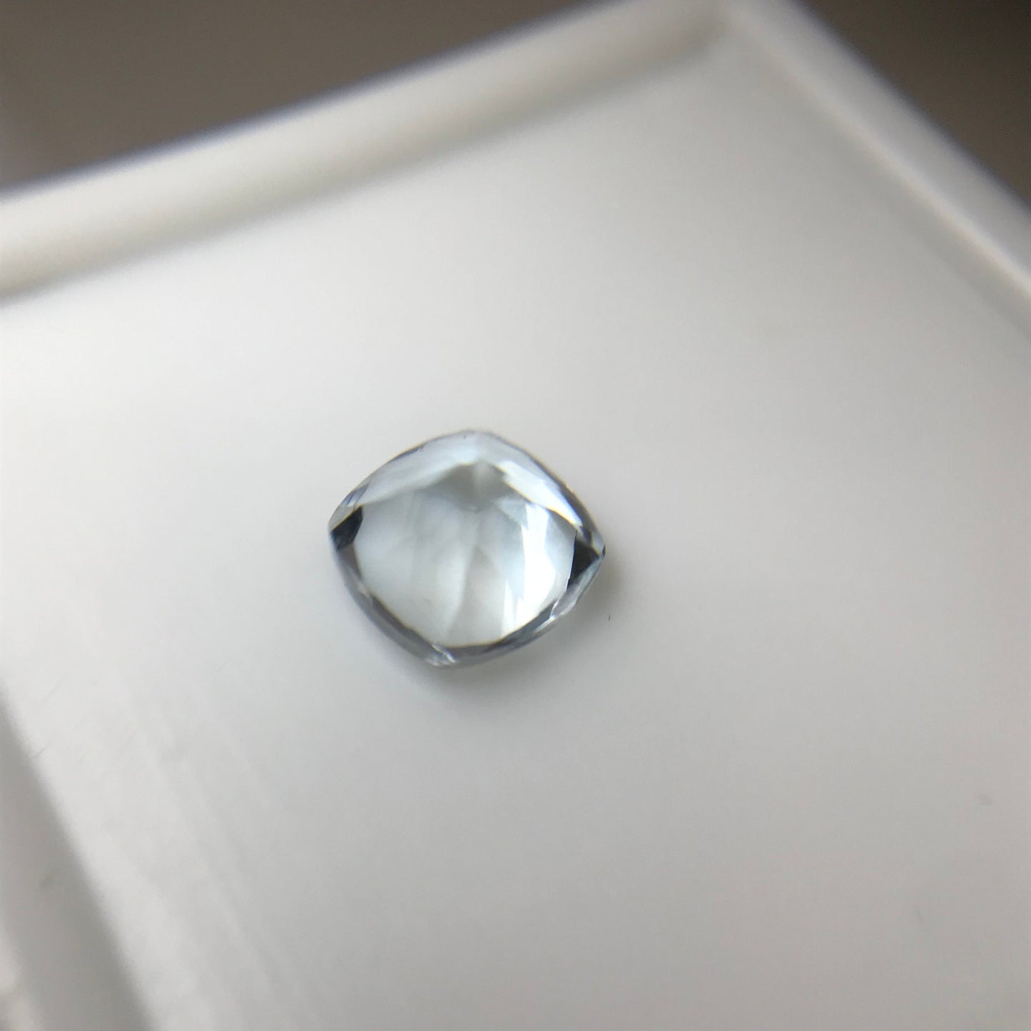 5mm Light Blue Aquamarine 0.58 carat  Square Cushion Cut, Unmounted Faceted Loose Gemstone for Jewelry Setting