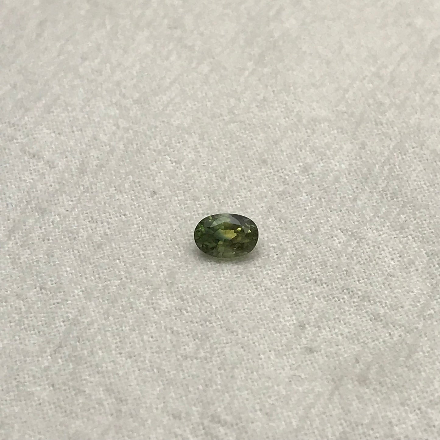 6x4mm BE Treated Natural Green Sapphire 0.68 Carat, BERYLLIUM TREATED, Faceted Loose, Gemstone Earth Mined Gem