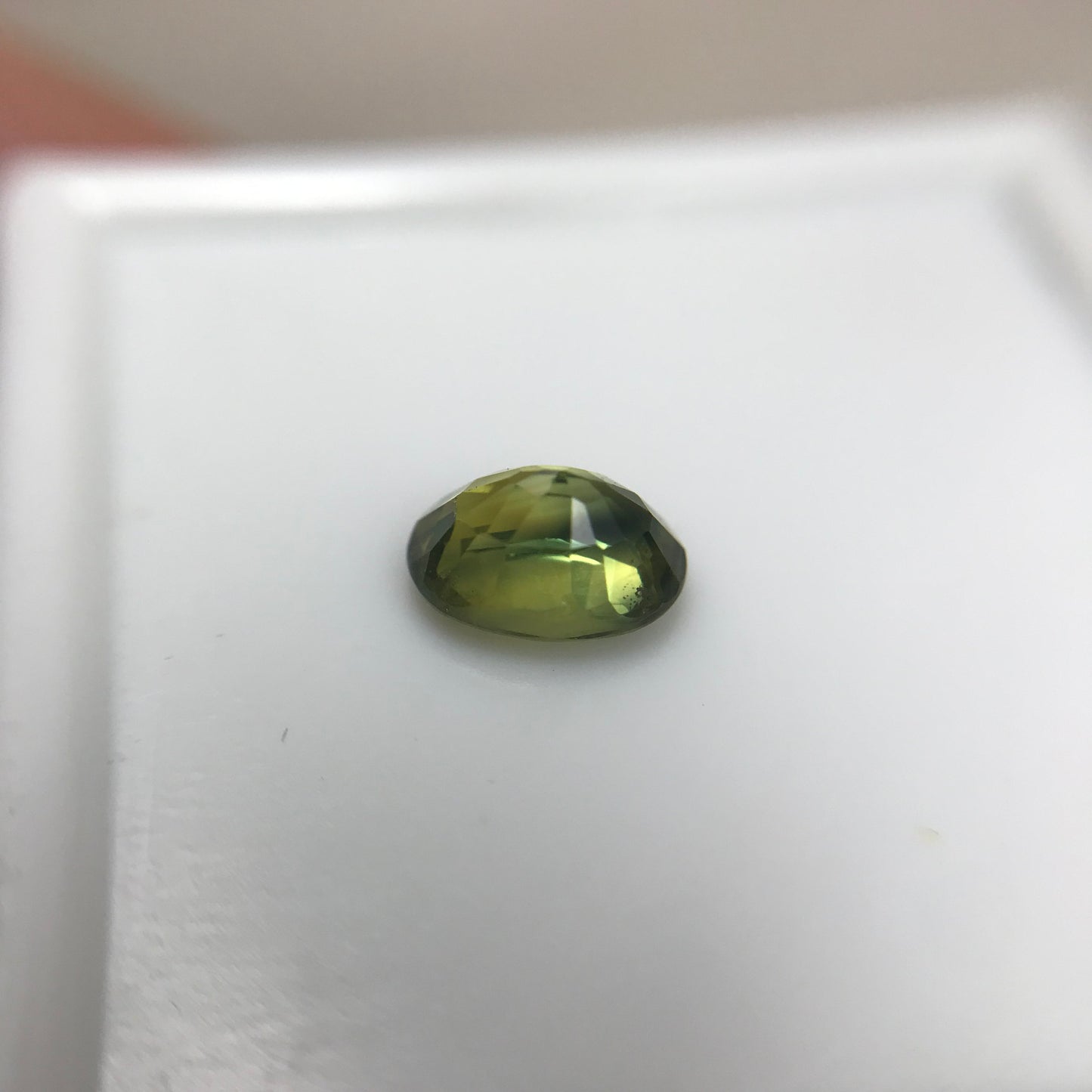 6x4mm BE Treated Natural Green Sapphire 0.68 Carat, BERYLLIUM TREATED, Faceted Loose, Gemstone Earth Mined Gem
