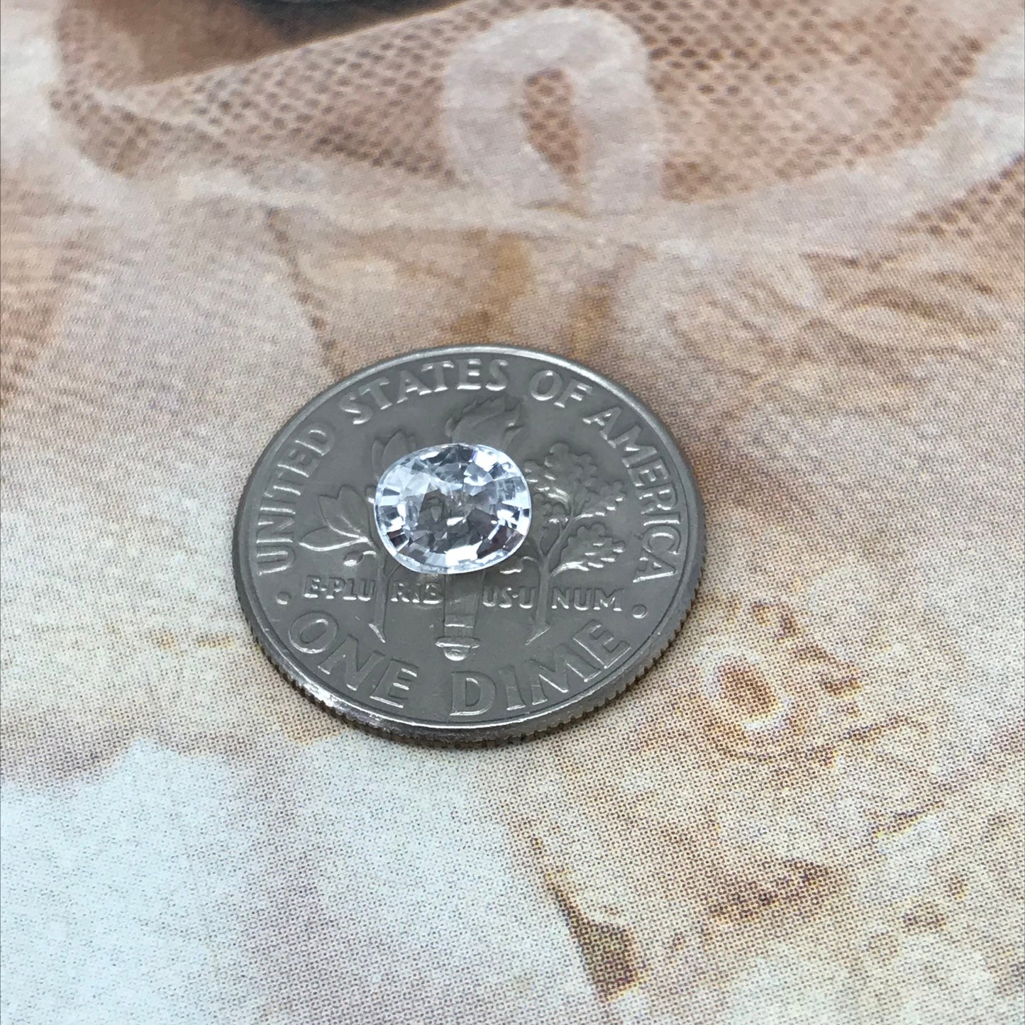 Colorless Natural Sapphire 0.80 carat 5.7x4.7 mm Oval Cut, Faceted Loose Gemstone Clear Unmounted Gem, 5.5x4.5mm