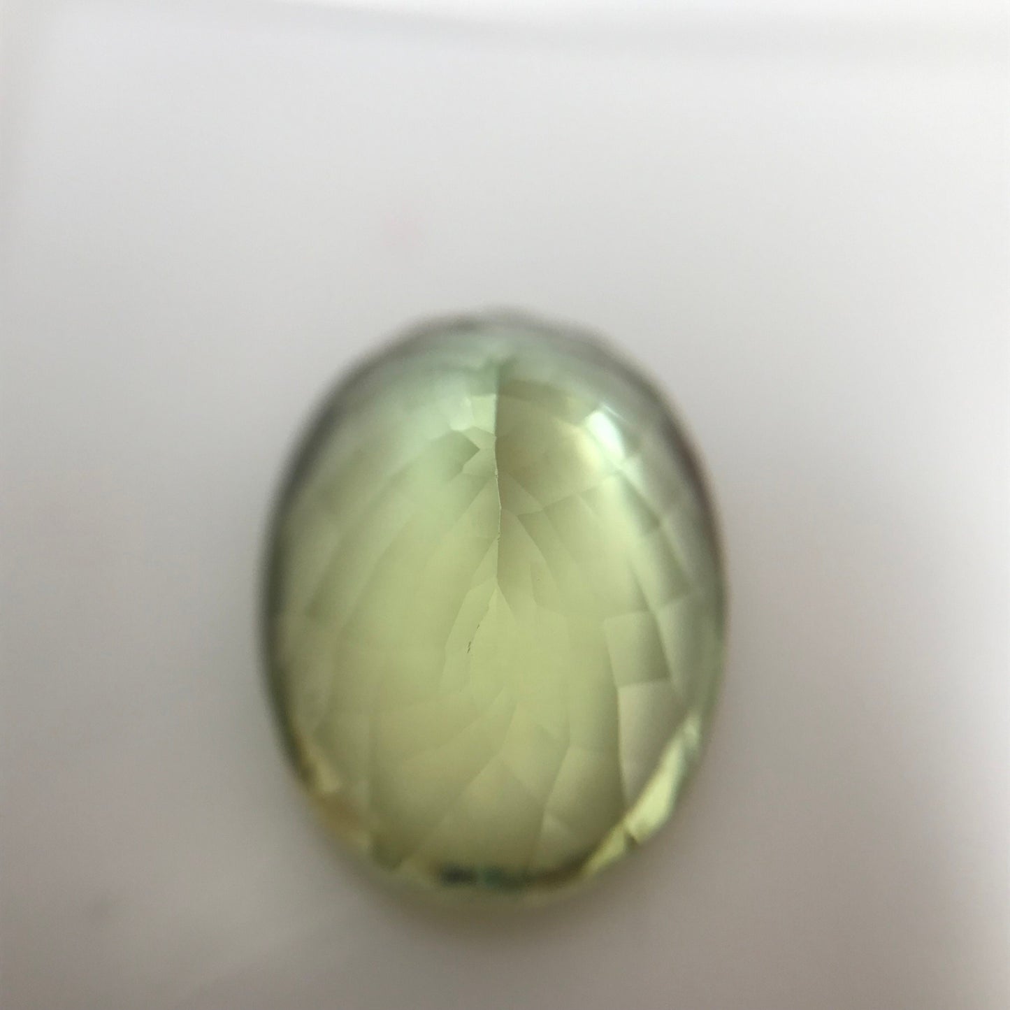 16x12mm Natural Green Sillimanite 12.33 carat, Oval Cut, yellow Green, Unmounted Faceted Loose Gemstone
