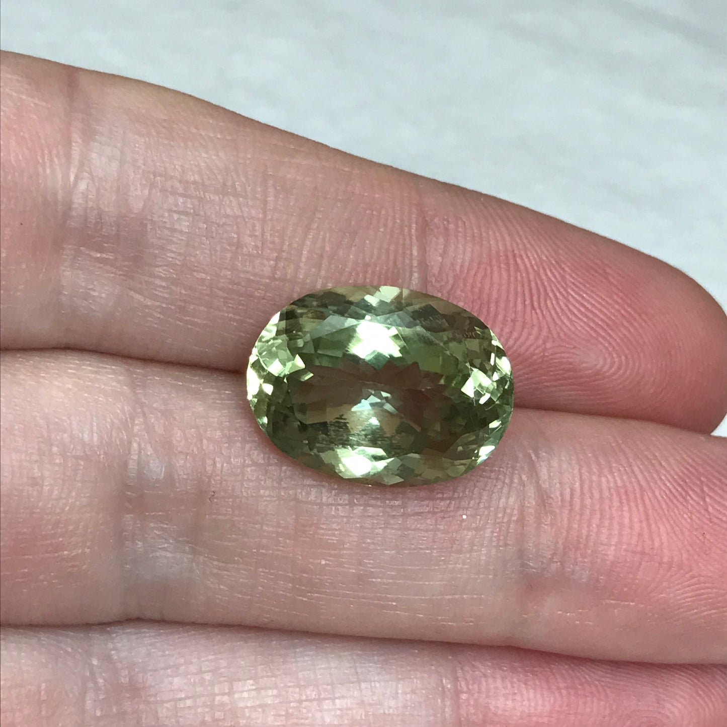 16x12mm Natural Green Sillimanite 12.33 carat, Oval Cut, yellow Green, Unmounted Faceted Loose Gemstone