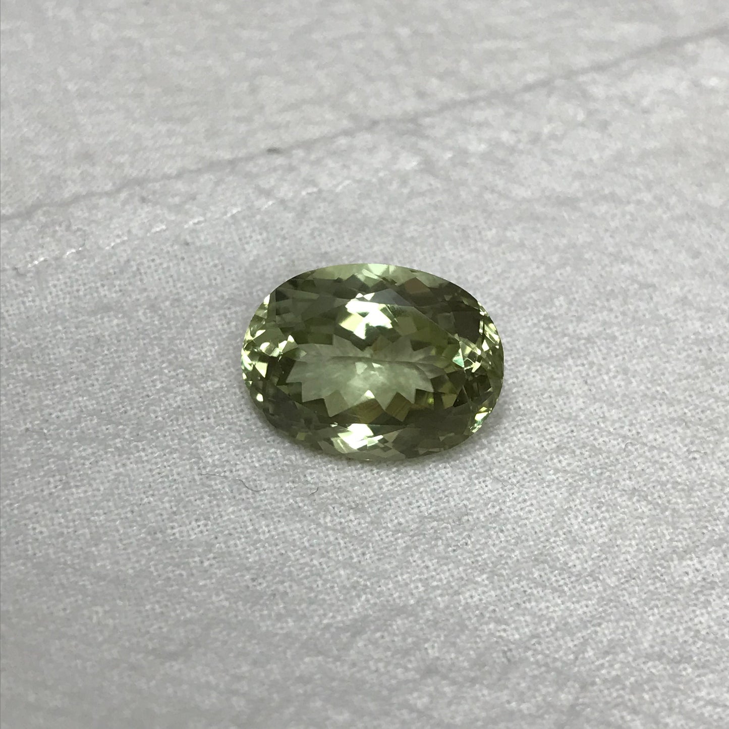 16x12mm Natural Green Sillimanite 12.33 carat, Oval Cut, yellow Green, Unmounted Faceted Loose Gemstone