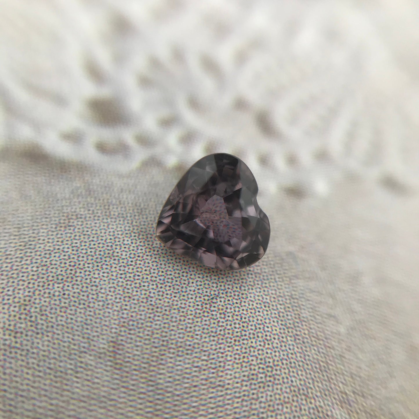 4.5mm Natural Purple Sapphire 0.47 Carat Heart Cut 1/2 carat Gem, Faceted Loose Gemstone, Unmounted Sapphire