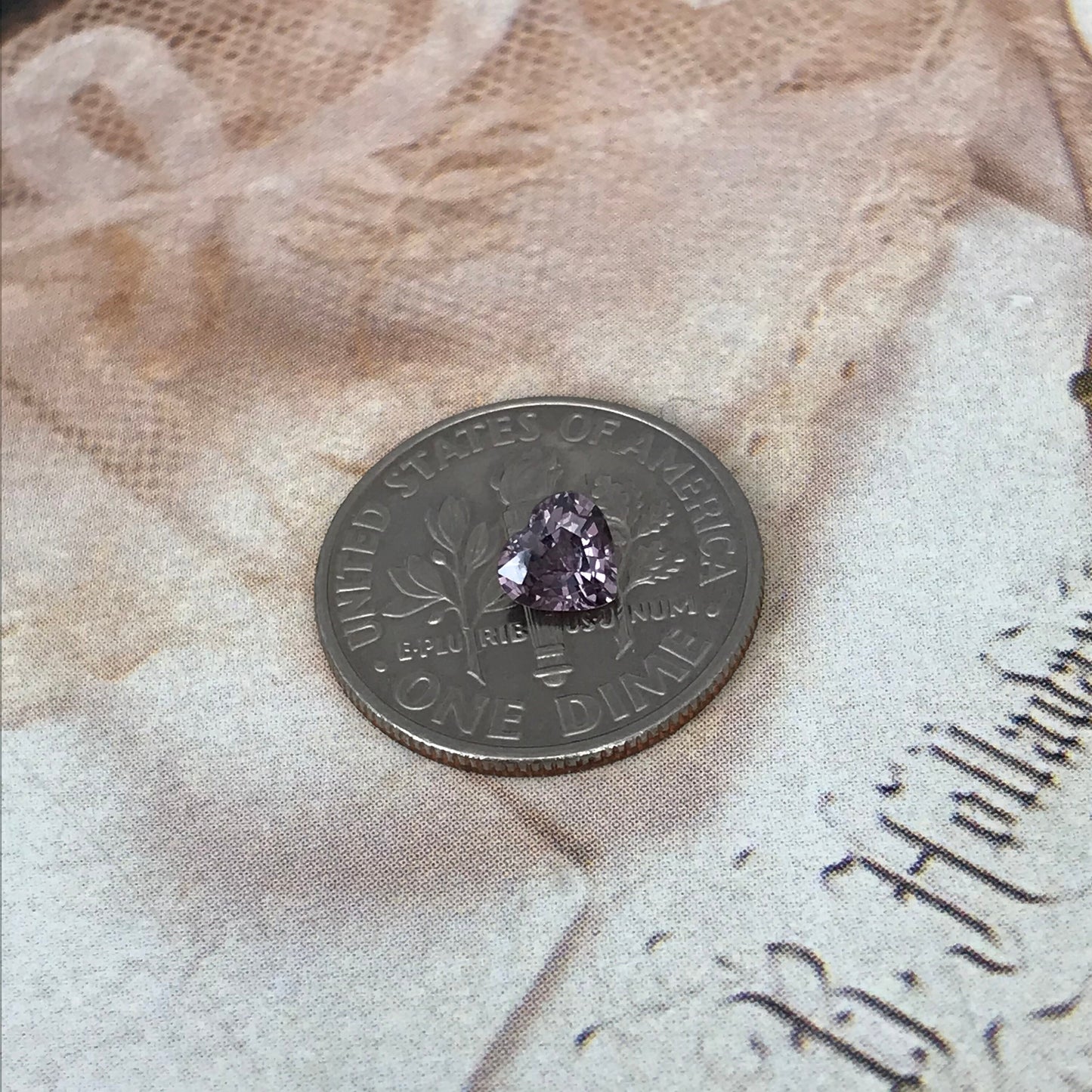 4.5mm Natural Purple Sapphire 0.47 Carat Heart Cut 1/2 carat Gem, Faceted Loose Gemstone, Unmounted Sapphire