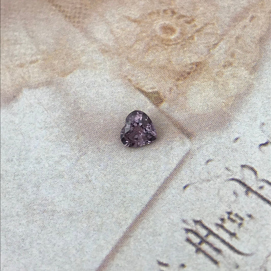 4.5mm Natural Purple Sapphire 0.47 Carat Heart Cut 1/2 carat Gem, Faceted Loose Gemstone, Unmounted Sapphire